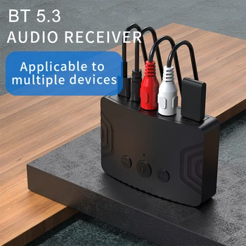 Müzik Alıcısı Tip-C Taşınabilir Kablosuz Ses Alıcısı Bluetooth Uyumlu Çift Çıkış Arayüzü DC 5V Amplifikatör araba hoparlörü