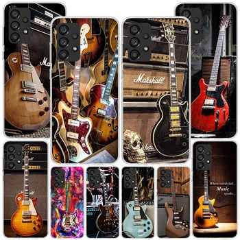 Müzik Puanı Müzik Keman Gitar Telefon Kılıfı için Samsung Galaxy A14 A54 A34 A24 A13 A53 A33 A23 A52 A12 A32 A22 A03S A02S A04S U