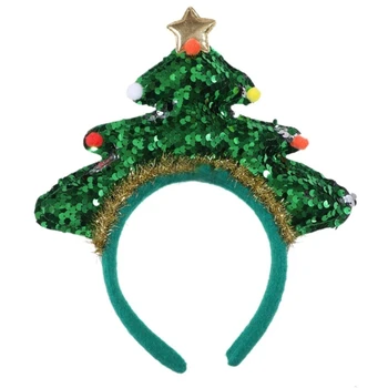 Noel Ağacı Bantlar Şapkalar Ponponlar Saç Çember Noel Başlığı süslü elbise Parti Malzemeleri