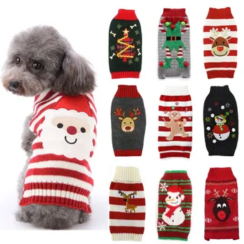 Noel Örme Kazak için Köpek, Noel Giysileri, Köpek Ceket, Chihuahua, Bulldog, Cadılar Bayramı, Kostüm Öğeleri, Kış