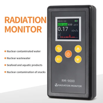 Nükleer radyasyon dedektörü Radyasyon Dozimetre Monitör Geiger Sayacı RM-9000 Hastane Laboratuvarı İçin Ev Endüstriyel Kullanım