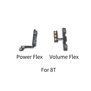 Oneplus 8T Güç Ses Düğmesi Flex Kablo Yan Anahtar Açma kapama Kontrol Düğmesi Onarım Parçaları