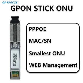 OPTFOCUS GPON SOPA ONU WEB Yönetilebilir MAC SN 1.25 G 2.5 G FTTH GPON ONT SFP PPPOE 1310nm SC Konektörü Pon Modülü Ücretsiz Kargo