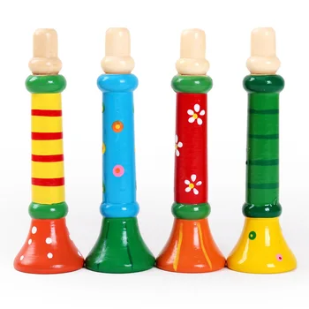 Orff Renkli Ahşap Müzik Aletleri Trompet Çocuk Erken Eğitim Oyuncaklar Müzik Algılama Çocuklar ıçin Intrumentos Mucicales