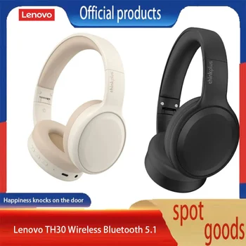 Orijinal Lenovo TH30 kablosuz bluetooth 5.1 Kulaklık Hifi Stereo Müzik Kulaklık oyun Fone mikrofonlu kulaklık 2023 Yeni Kulaklık