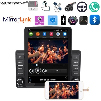 Otomotiv Radyo 2Din 12 V MirrorLink Android9.0 1G + 16G Dikey Ekran IPS Bluetooth 9.5 