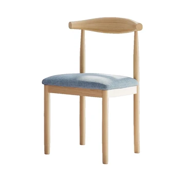 Pamuk Kenevir Yemek Sandalyesi Arkalığı Tabure Masaları Ve Sandalyeler Sadelik modern ev mobilyası Yumuşak Yüzey Koltuk Paketi