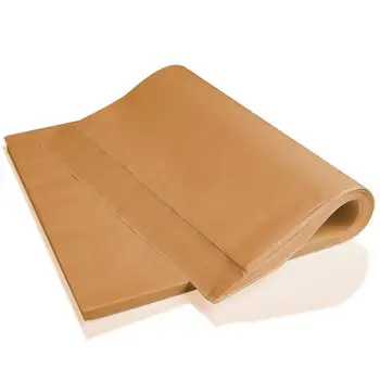 Parşömen kağıdı 100 ADET parşömen yaprak kağıt Önceden kesilmiş Ağartılmamış Pişirme Kağıdı Yapışmaz Dikdörtgen Ayırmak İçin Patty Kurabiye
