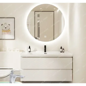 Paslanmaz Çelik Banyo Dolabı Kombinasyonu Banyo Masa Yüz Yıkama lavabo Seramik Tüm Lavabo Sıhhi Tesisat