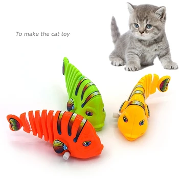 Pet Kedi Oyuncak Bahar Salıncak Balık Saç Balık Tease Kedi Pet Plastik Oyuncak Pet Kedi Oyuncak İnteraktif Evcil Hayvan Ürünleri kediler için