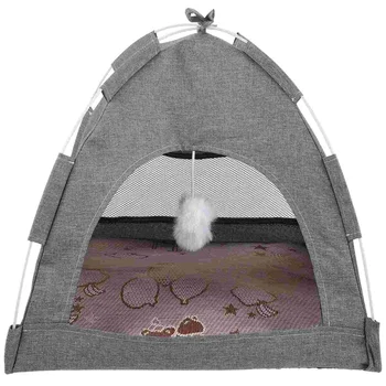 Pet Çadır Çadır Köpek Uyku Yavru Kapalı Ev Bez Malzemeleri Yıkanabilir Kedi Yuva
