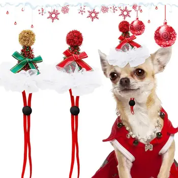 Pet Şapka Komik Pet Şapka Sevimli Pet noel şapkaları Komik Köpek Santa Kostüm Aksesuarları Yeni Yıl Partisi Cosplay Yumuşak