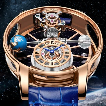 PİNDU erkek saati Üst Marka Lüks Moda Casual İş quartz saat Astronomik Su Geçirmez Kızdırma İzle Relogio Masculino + Kutu