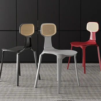 Plastik Japon yemek sandalyesi Modern Otel Tasarım yemek sandalyeleri Ofis Salonu Konferans Sillas Para Comedor Ev Eşyaları