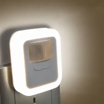 Plug-in LED Gece Lambası 5 Modları Ayarlanabilir Parlaklık Sıcak Beyaz Beyaz banyo için ışıklar Koridor Yatak Odası Çocuk Odası ABD / AB Tak
