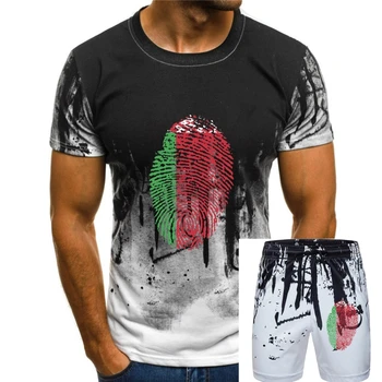 Popüler erkek T Shirt Büyük Boy Düz Crewneck Gömlek Baskı Belarus Bayrağı Parmak İzi Tshirt Parmak İzi Pamuk Streetwear Tees
