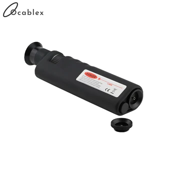 Promosyon Hassas 400X Fiber Optik Muayene Optik Mikroskop El 1.25 & 2.5 mm Adaptörleri ile Siyah Renk