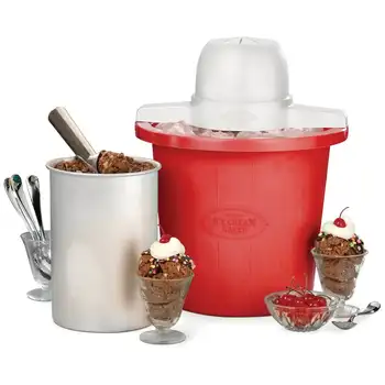 Quart Plastik Dondurma Makinesi, Kırmızı