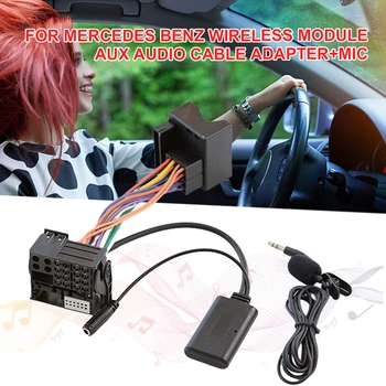 Radyo Stereo Kablo Demeti Adaptörü AUX Ses MP3 Müzik Adaptörü Araba Stereo Bluetooth Uyumlu Kiti Mercedes-benz için W169 W245 W203