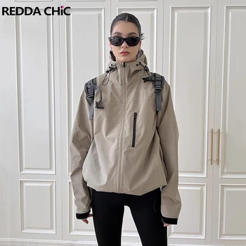 REDDACHıC Kapşonlu kadın Açık Ceket Hafif Uzun Kollu Su Geçirmez Mountainwear Boy Bombacı Unisex Kadın Giysileri