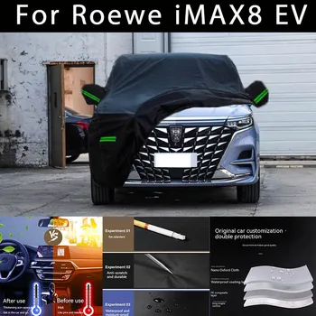 Roewe iMAX8 EV Açık Koruma Tam Araba Kapakları Kar Örtüsü Güneşlik Su Geçirmez Toz Geçirmez Dış Araba aksesuarları
