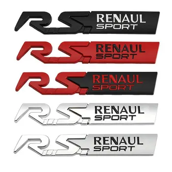 RS RENAUL SPORT logosu, Renault RS RENAUL logosu kuyruk etiketi arabasının takılması ve RS hattı etiketinin gövde etiketinin yapıştırılması için uygundur