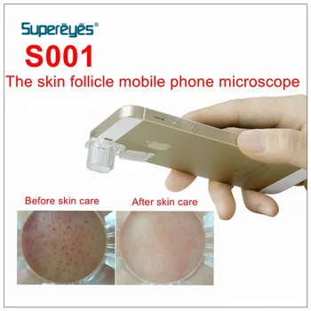 S001 Taşınabilir Cep Telefonu Dijital Mikroskop Evrensel Cep Büyüteç 200X Cep Telefonu Büyütme Taşınabilir Büyüteç