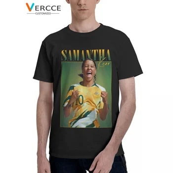 Sam Kerr T Gömlek Pamuk Yüksek Kalite Tees Giyim Erkek Kadın T-Shirt Hediye