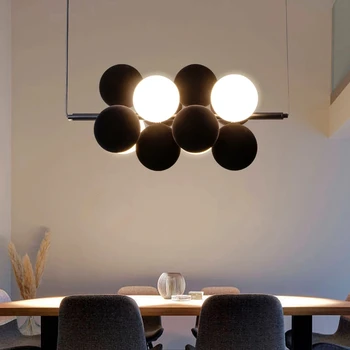 Sanat Led Avize Kolye Lamba Tavan ışık halkası Yemek Odası Mutfak Ada Dekor restoran aydınlatması oturma odası için