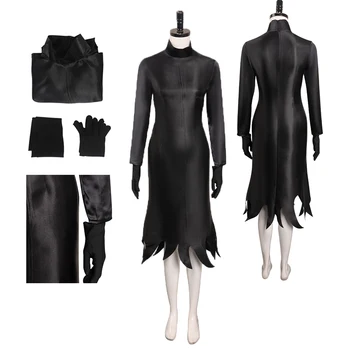 Savaşçıları Ebedi Melinda Cosplay Siyah Elbise Eldiven Roleplay Kıyafetler Yetişkin Kadınlar İçin Cadılar Bayramı Karnaval Parti Disguise Kostüm