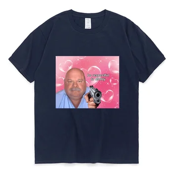 Saygılı Olun Baba Eğlenceli Baskılı Desen erkek ve kadın pamuklu tişört Moda Eğlenceli T-shirt günlük t-shirt erkek Giyim
