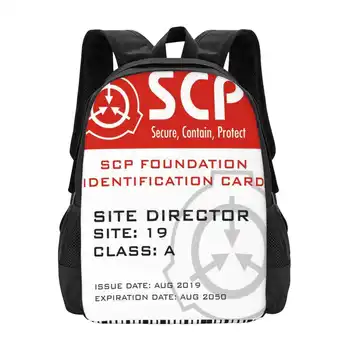 Scp Vakıf Sitesi Direktörü Rozeti Sıcak Satış Sırt Çantası moda çantalar Vakıf Sitesi Direktörü 19 Sınıf Seviyesi Logo Amblemi