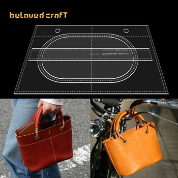Sebze Sepeti Çantası için Akrilik Şablonlarla BelovedCraft Deri Çanta Deseni Yapımı