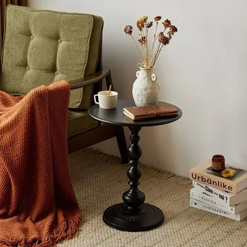 Sehpa Modern Kanepe yan masalar Lüks yuvarlak Sehpa Ahşap çay masası İskandinav Salon Masa Oturma Odası mobilya dekorasyonu