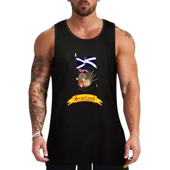 Selamlar İskoçya Tank Top erkek t-shirtü spor giyim erkek erkek yaz giysileri yaz giysileri erkekler için