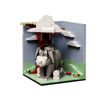 SETBRİCKS MOC Karikatür Eeyore Habitat Yapı blok oyuncaklar Yaratıcı DIY Dekorasyon Modeli Çocuklar İçin Noel doğum günü hediyesi