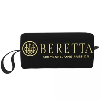 Sevimli Berettas Seyahat makyaj çantası Kadınlar için Askeri Silah Hediye Makyaj kozmetik düzenleyici Güzellik Depolama Dopp Kiti