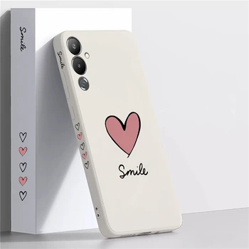 Sevimli Desen Gülümseme telefon kılıfı Tecno Pova 4 Spark 6 GO 7 Pro 4 Lite Camon 16 12 15 Hava Yumuşak Silikon Sıvı arka kapak