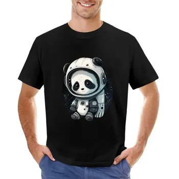 Sevimli Pandain bir Astronot takım elbise Panda Sevgilisi Hediyeler Panda Sanat T-Shirt anime hayvan baskı erkek çocuklar için gömlek t shirt erkekler için grafik