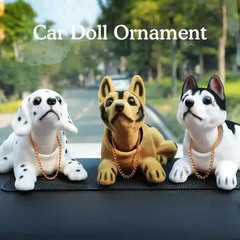 Sevimli Yaratıcı Araba Bebek Süsleme Sallayarak Kafa Köpek Bobblehead Süslemeleri Sallanan Pano Oto İç Aksesuarları oyuncak Araba M2D3