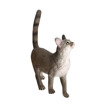 Simülasyon Pet Kedi Plastik Hayvanlar Rakamlar Yavru Heykelcik Zanaat Heykeli Süsleme Şanslı Kapalı Sevimli Çocuk Sevimli oda dekor
