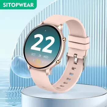 SitopWear Smartwatch HD büyük ekranlı akıllı saat Bluetooth Çağrıları ile 100 + Spor Modu Sağlık izleme Erkekler Kadınlar için 2023 Yeni