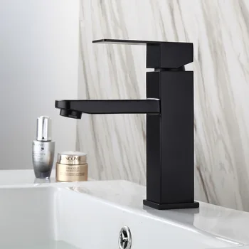 Siyah Pişirme Vernik Havzası Lavabo Banyo Bataryası Güverte Üstü Sıcak Soğuk Su batarya Musluklar Lavabo evye musluğu Vinç