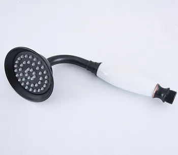 Siyah Yağ Ovuşturdu Bronz Banyo Değiştirme El Duş Başlığı Telefon Tarzı Banyo Musluk Sprey Dhh064