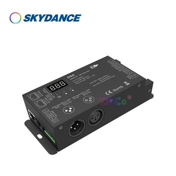 Skydance DSA 5 V-24 V 12 V DMX512 SPI Dekoder DMX sinyal dönüştürücü IC RGB ışık dimeri RGBW WS2812 WS2815 LED şerit denetleyici