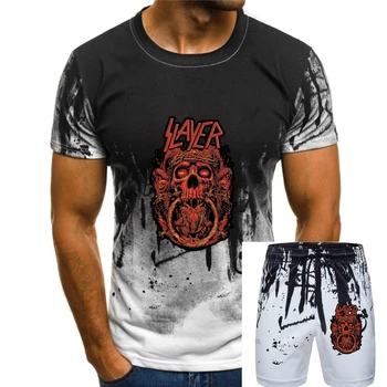 Slayer Erkekler Dikenli Taç T-shirt Siyah