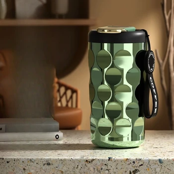 Soğuk Kahve fincanı ısı koruma termos Kahve Kupa espresso bardakları Drinkware Coffeeware Teaware Led Sıcaklık Göstergesi