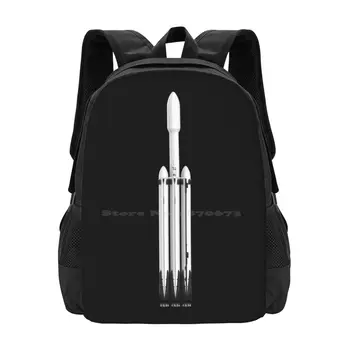 Spacex Falcon Heavy Roket Moda Desen Tasarım dizüstü seyahat okul sırt çantası Çanta Soacex Falcon Heavy Roketatar Kalkış