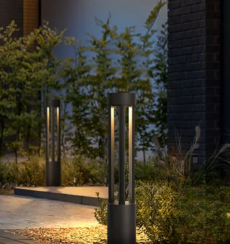 Su geçirmez çim lambası modern basit dış aydınlatma konut sokak lambası ev bahçe peyzaj lambası