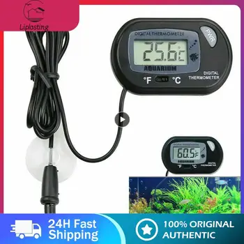 Su Sayacı Termometre Mini LCD Dijital problu termometre sensörü Yüzme Havuzu Buzdolabı Su Deposu Kablo İle Balık